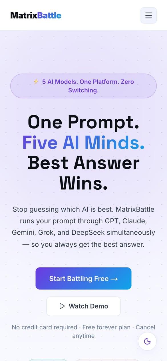 MatrixBattle on mobile