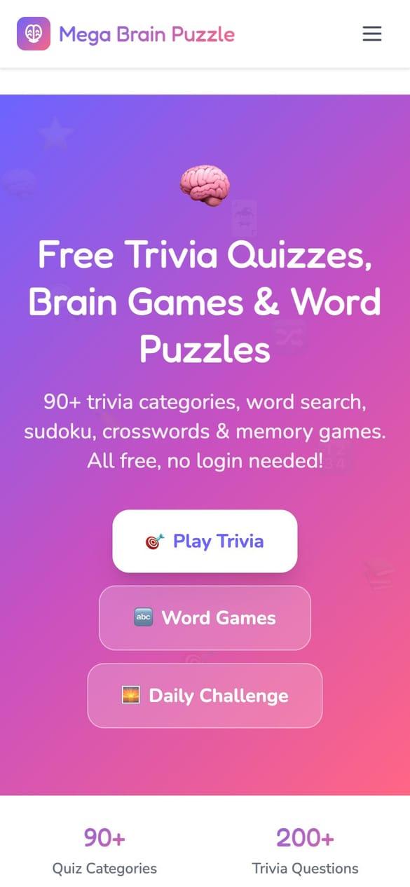 Mega Brain Puzzle on mobile