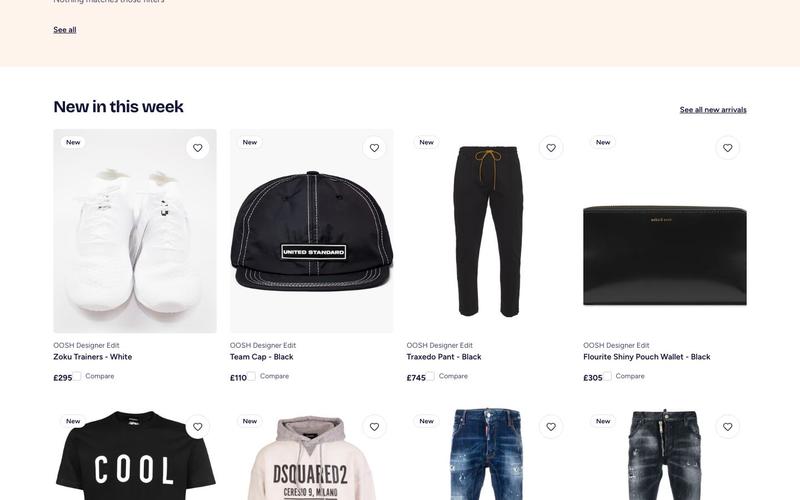 OOSH Fashion screen 2