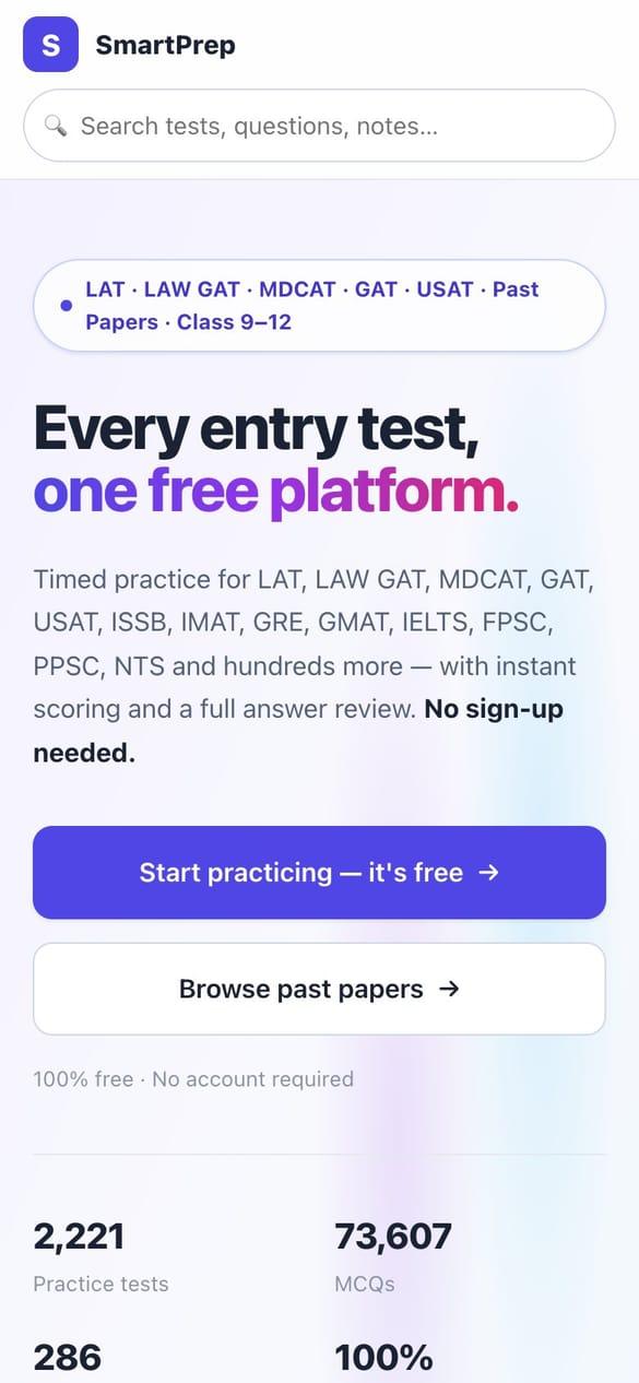 SmartPrep on mobile