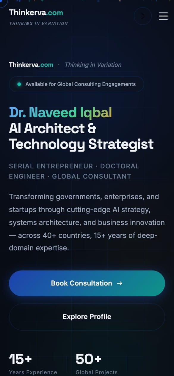 Thinkerva on mobile