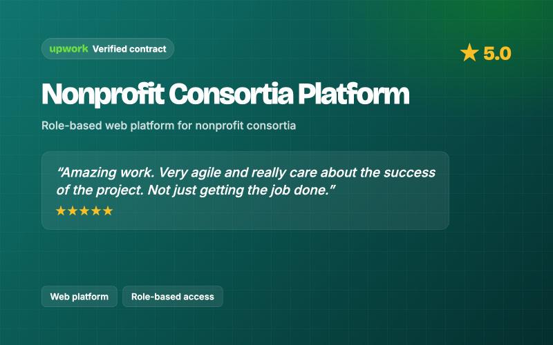 Nonprofit Consortia Platform: Role-based web platform for nonprofit consortia